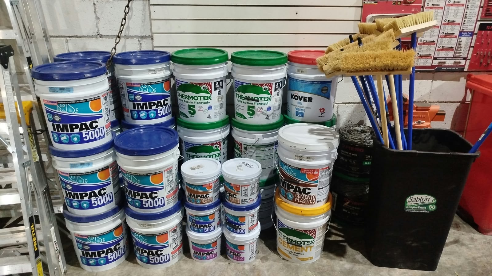Pintura e impermeabilización